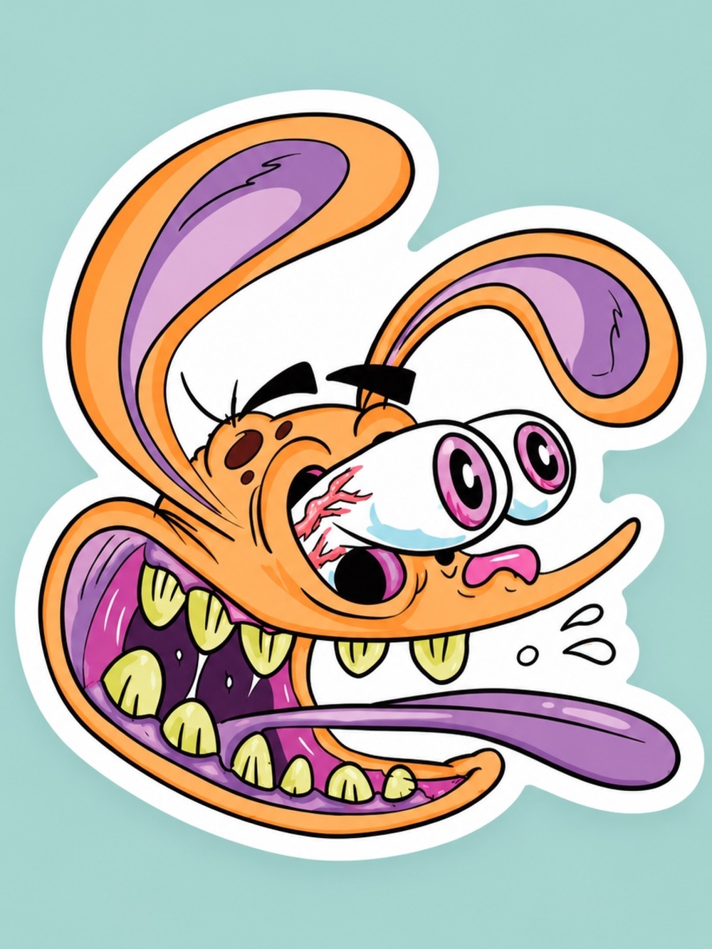 Ren | The Ren & Stimpy Show | 90s Nickelodeon Sticker | 5/$10